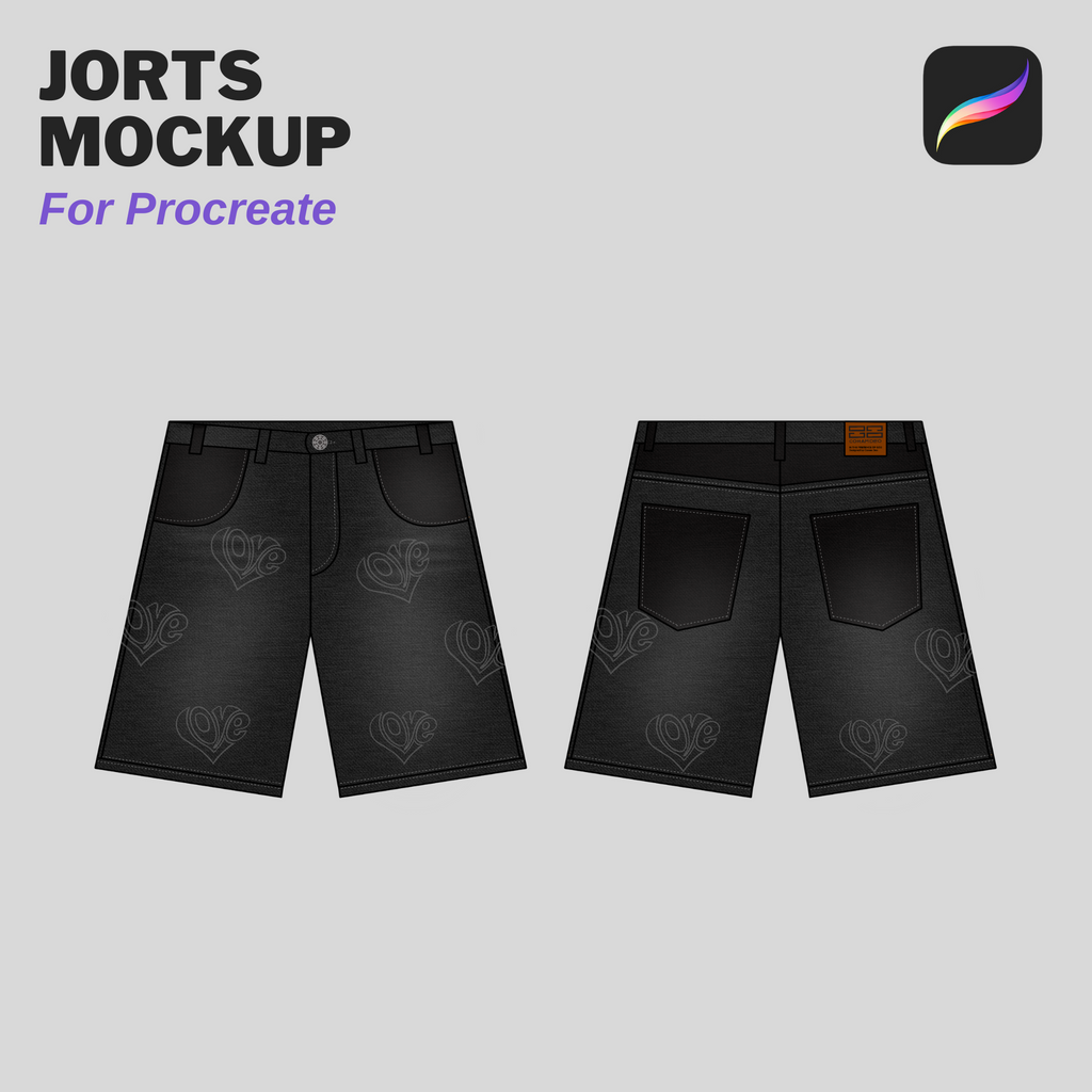 Jorts Mockup For Procreate
