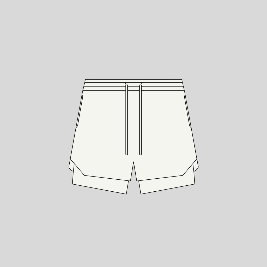 2 in 1 Double Layer Shorts Mockup For Procreate