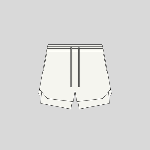 2 in 1 Double Layer Shorts Mockup For Procreate