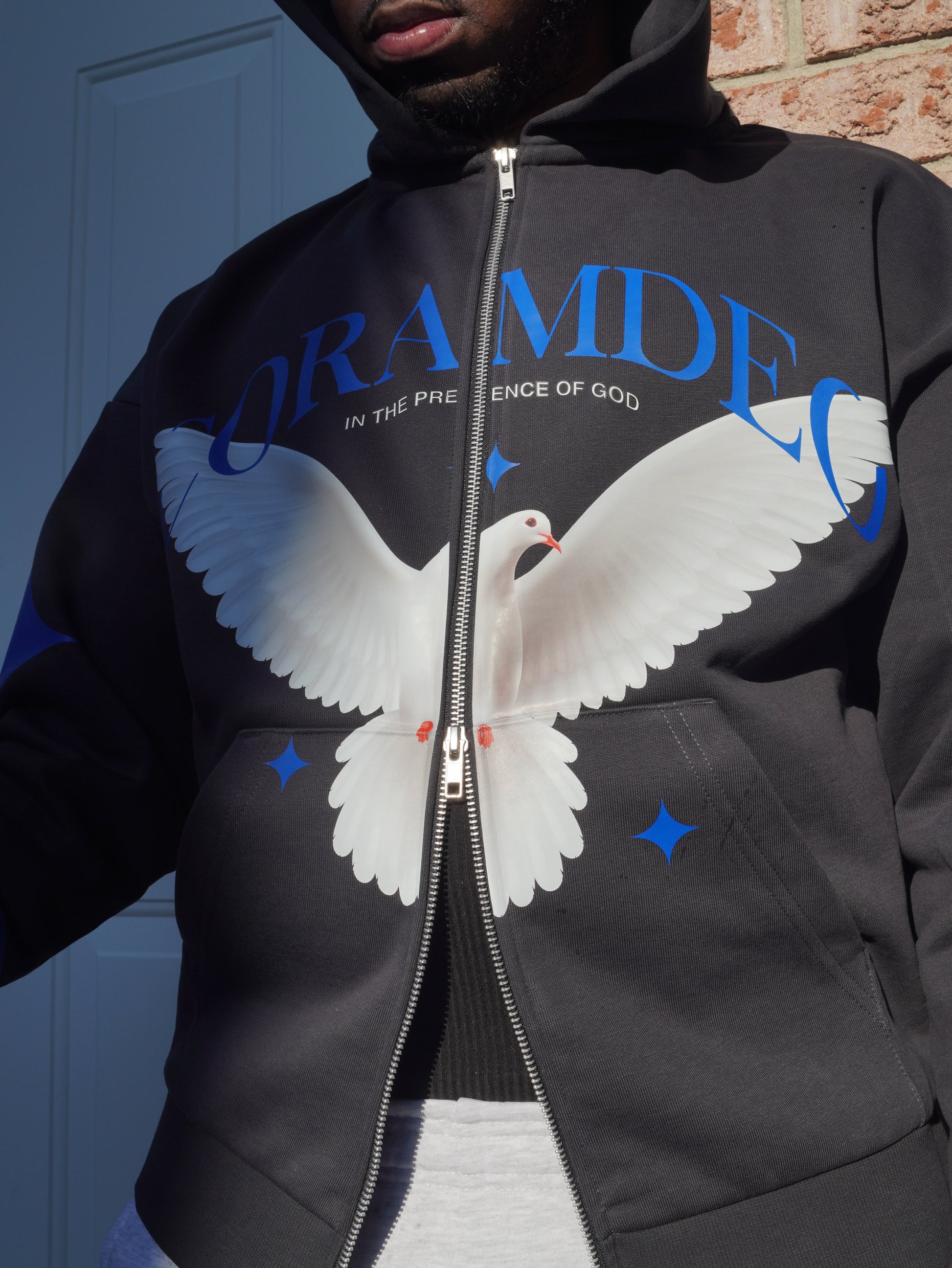 Oversized Double Zip Hoodie