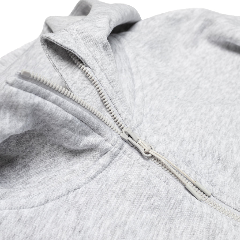 HERO-4220C Cropped Drop Shoulder 1/2 Zip Hoodie