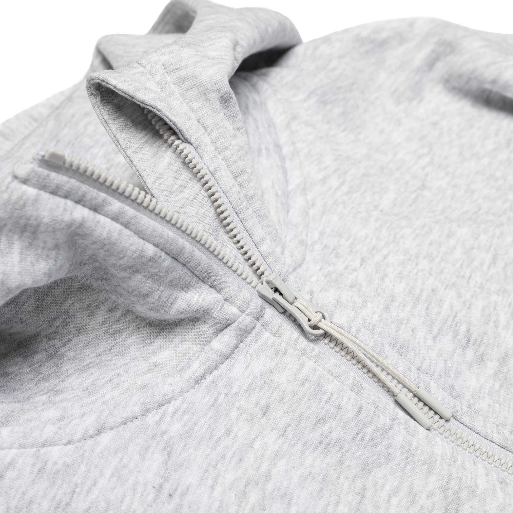 HERO-4220C Cropped Drop Shoulder 1/2 Zip Hoodie