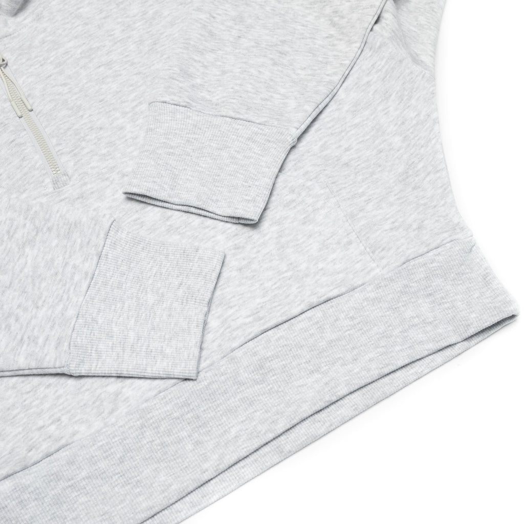 HERO-4220C Cropped Drop Shoulder 1/2 Zip Hoodie