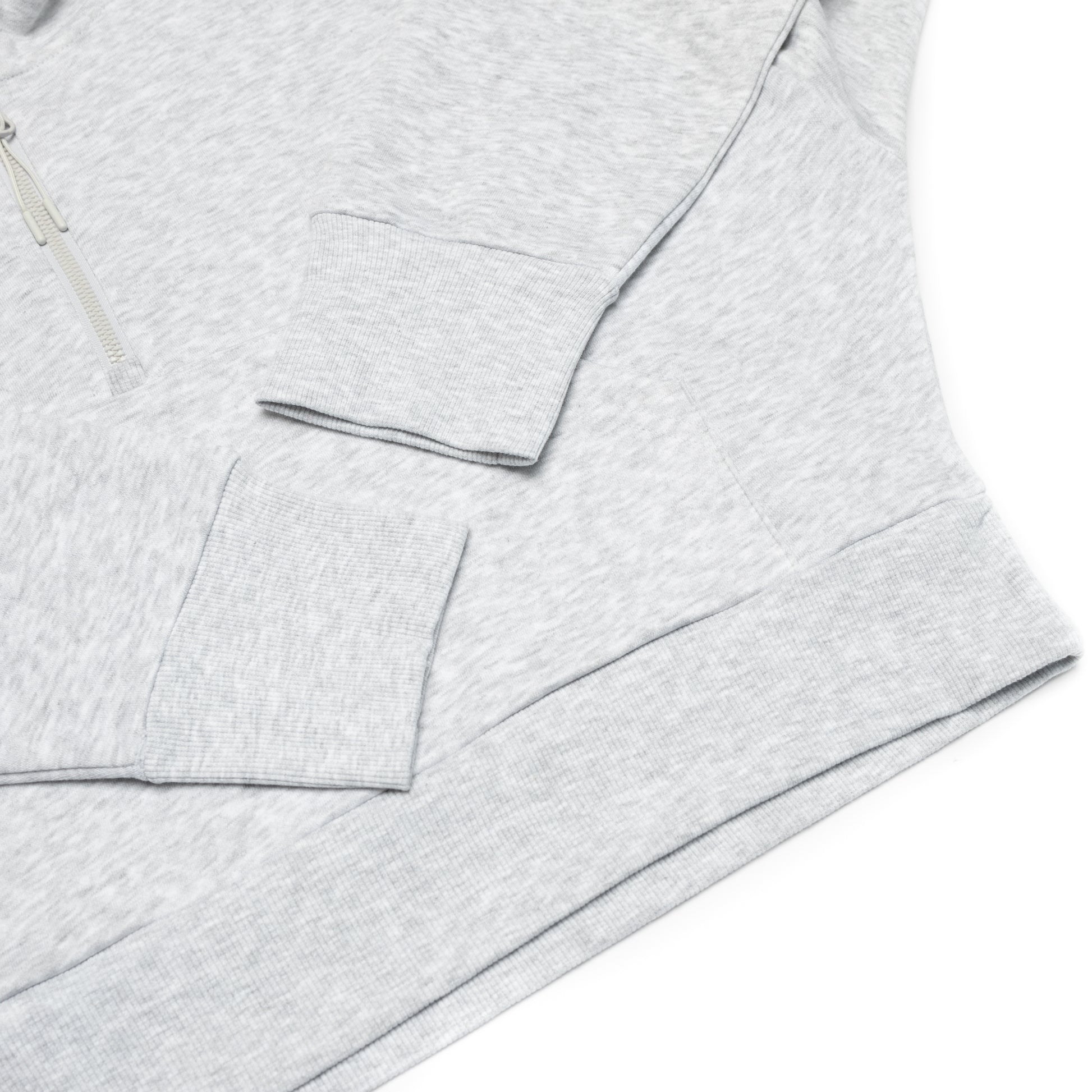 HERO-4220C Cropped Drop Shoulder 1/2 Zip Hoodie