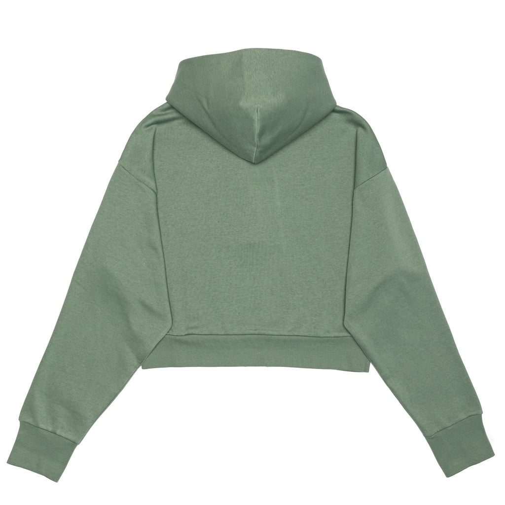 HERO-4220C Cropped Drop Shoulder 1/2 Zip Hoodie