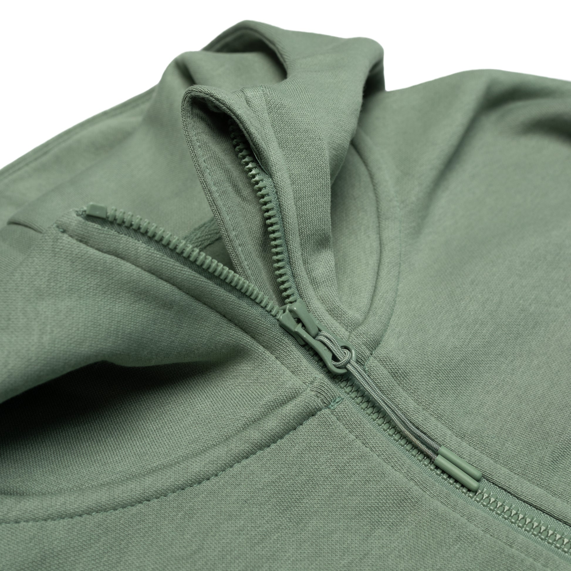 HERO-4220C Cropped Drop Shoulder 1/2 Zip Hoodie