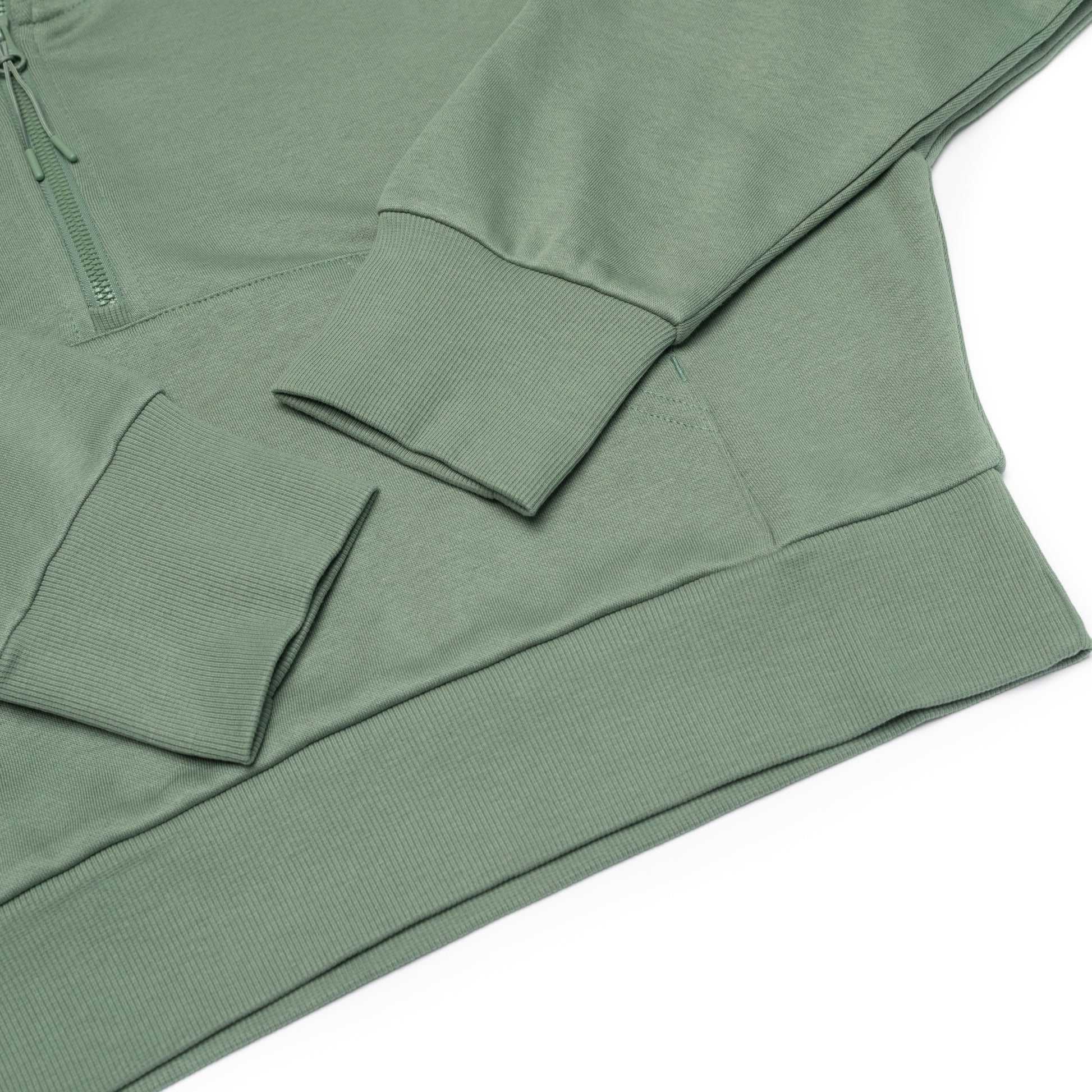 HERO-4220C Cropped Drop Shoulder 1/2 Zip Hoodie