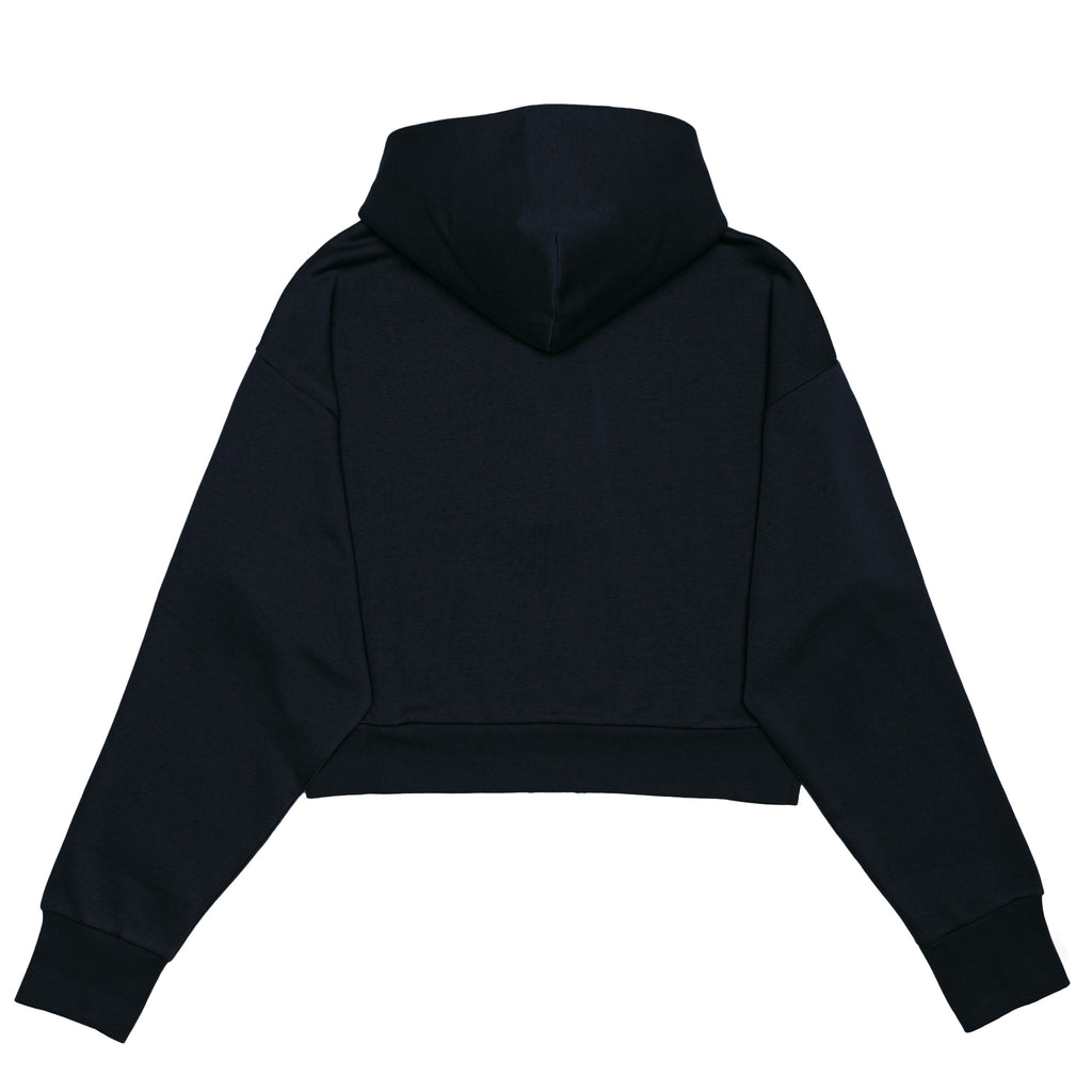 HERO-4220C Cropped Drop Shoulder 1/2 Zip Hoodie